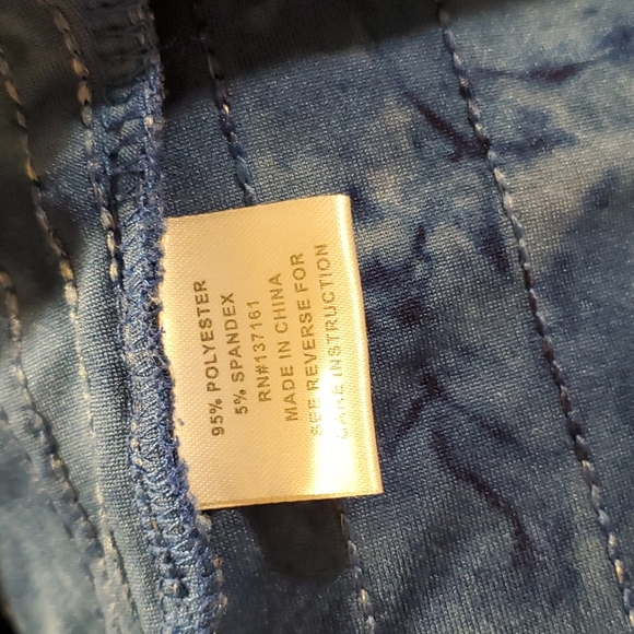 Shannon Ford NY Blue Sequin Scoop Neck Puff Sleeve Blouse 1X - Picture 6 of 6